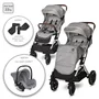 Carucior pentru nou-nascut Storm, pana la 22 kg, cadru aluminiu, Opaline Grey - 1