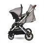 Carucior pentru nou-nascut Storm, pana la 22 kg, cadru aluminiu, Opaline Grey - 5