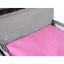 Carucior pentru papusi, Jokomisiada, 4 in 1 , Cu cos de accesorii, Geanta, 3 ani+, Roz/Gri - 9