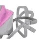 Carucior pentru papusi, Jokomisiada, 4 in 1 , Cu cos de accesorii, Geanta, 3 ani+, Roz/Gri - 13