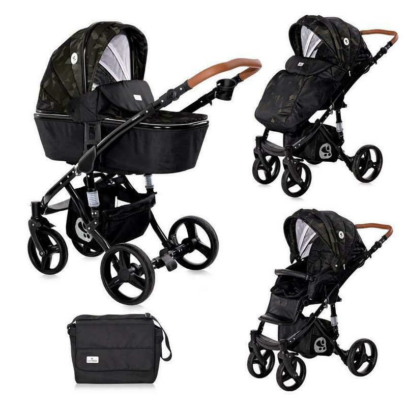 Lorelli - carucior 2 in 1 rimini, negru/verde