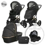 Carucior Set Rimini Premium, cos landou separat, Black - 1