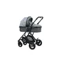 Lorelli - Carucior 3 in 1 Sena , Squared,  Cadru din aluminiu, Gri - 3