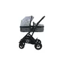 Lorelli - Carucior 3 in 1 Sena , Squared,  Cadru din aluminiu, Gri - 4