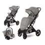 Lorelli - Carucior 2 in 1 Storm , Opaline,  Cadru din aluminiu, 0-22 kg, Cu cos auto inclus, Gri - 1