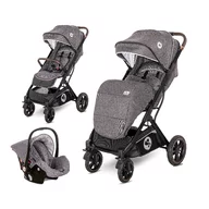 Lorelli - Carucior 2 in 1 Storm , Steel,  Cadru din aluminiu, 0-22 kg, Cu cos auto inclus, Gri
