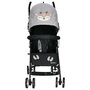 Carucior sport, Bebe Stars, Buggy Deer Pliabil, Usor, Pana la 15 kg, Copertina XL cu plasa si fereastra, Spatar si suport picioare reglabile, Coform cu EN1888-1:2018+A1:2022, 6-36 luni, Grey - 2