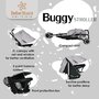 Carucior sport, Bebe Stars, Buggy Deer Pliabil, Usor, Pana la 15 kg, Copertina XL cu plasa si fereastra, Spatar si suport picioare reglabile, Coform cu EN1888-1:2018+A1:2022, 6-36 luni, Grey - 9
