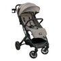 Carucior sport, Bebe Stars, Easy, Pliabil, Usor, Pana la 22 kg, Copertina XL cu fereastra, Spatar si suport picioare reglabile, Cu acoperitoare picioare si suport pahar, Coform cu EN1888-1,2:2018+A1:2022, Sand - 1