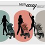 Carucior sport, Bebe Stars, Easy, Pliabil, Usor, Pana la 22 kg, Copertina XL cu fereastra, Spatar si suport picioare reglabile, Cu acoperitoare picioare si suport pahar, Coform cu EN1888-1,2:2018+A1:2022, Sand - 11