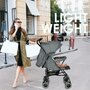 Carucior sport, Bebe Stars, Light, Pliabil, Usor, Pana la 15 kg, Copertina XL cu plasa si fereastra, Spatar si suport picioare reglabile, Coform cu EN1888-1:2018+A1:2022, 6-36 luni, Grey - 3