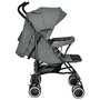 Carucior sport, Bebe Stars, Light, Pliabil, Usor, Pana la 15 kg, Copertina XL cu plasa si fereastra, Spatar si suport picioare reglabile, Coform cu EN1888-1:2018+A1:2022, 6-36 luni, Grey - 5