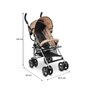Carucior sport, Caretero, Alfa, Pana la 15 kg, Capotina pliabila, Cos depozitare, Spatar reglabil, Pliere rapida, Greutate 5 kg, Conform EN1888, 6 luni+, Violet - 14