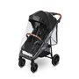 Carucior sport, Caretero, Elma, Pliabil, De la nastere, Pana la 22 kg, Capotina extensibila, Spatar, maner si suport picioare reglabile, Cos depozitare, Cadru din aluminiu, Cu accesorii, 0-48 luni, Negru - 2
