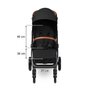 Carucior sport, Caretero, Elma, Pliabil, De la nastere, Pana la 22 kg, Capotina extensibila, Spatar, maner si suport picioare reglabile, Cos depozitare, Cadru din aluminiu, Cu accesorii, 0-48 luni, Negru - 19