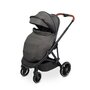 Carucior sport, Caretero, Ratio, Pliabil, De la nastere, Pana la 22 kg, Capotina extensibila, Spatar si suport picioare reglabile, Cos depozitare, Cadru din aluminiu, Cu accesorii, 0-48 luni, Gri - 3