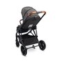 Carucior sport, Caretero, Ratio, Pliabil, De la nastere, Pana la 22 kg, Capotina extensibila, Spatar si suport picioare reglabile, Cos depozitare, Cadru din aluminiu, Cu accesorii, 0-48 luni, Gri - 4