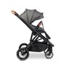 Carucior sport, Caretero, Ratio, Pliabil, De la nastere, Pana la 22 kg, Capotina extensibila, Spatar si suport picioare reglabile, Cos depozitare, Cadru din aluminiu, Cu accesorii, 0-48 luni, Gri - 9