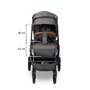 Carucior sport, Caretero, Ratio, Pliabil, De la nastere, Pana la 22 kg, Capotina extensibila, Spatar si suport picioare reglabile, Cos depozitare, Cadru din aluminiu, Cu accesorii, 0-48 luni, Gri - 23