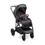 Carucior sport, Caretero, Ratio, Pliabil, De la nastere, Pana la 22 kg, Capotina extensibila, Spatar si suport picioare reglabile, Cos depozitare, Cadru din aluminiu, Cu accesorii, 0-48 luni, Gri - 1