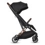 Carucior sport, Coccolle, Beyla Gold, Pana la 22 kg, Copertina extensibila, Cadru din aluminiu, Roti spuma, Cu pliere automata, 0-4 ani, Negru - 2
