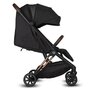 Carucior sport, Coccolle, Beyla Gold, Pana la 22 kg, Copertina extensibila, Cadru din aluminiu, Roti spuma, Cu pliere automata, 0-4 ani, Negru - 3