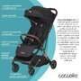Carucior sport, Coccolle, Beyla Gold, Pana la 22 kg, Copertina extensibila, Cadru din aluminiu, Roti spuma, Cu pliere automata, 0-4 ani, Negru - 7