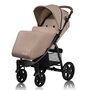 Carucior sport, Lionelo, Annet Plus, De la nastere, Cu accesorii si capotina XXL reglabila, 0 - 22 Kg, Conform cu standardele europene de securitate EN1888-1 si EN1888-2, Bej - 6