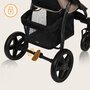 Carucior sport, Lionelo, Annet Plus, De la nastere, Cu accesorii si capotina XXL reglabila, 0 - 22 Kg, Conform cu standardele europene de securitate EN1888-1 si EN1888-2, Bej - 39
