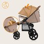Carucior sport, Lionelo, Annet Plus, De la nastere, Cu accesorii si capotina XXL reglabila, 0 - 22 Kg, Conform cu standardele europene de securitate EN1888-1 si EN1888-2, Bej - 42