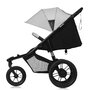 Carucior sport, Lionelo, Azura, Cu 3 roti, Cu baldachin XXL impermeabil, Pliere compacta, Pana la 22 kg, 6-48 luni, Conform cu standardele europene de securitate EN1888-1 si EN1888-2, Gri - 5