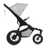 Carucior sport, Lionelo, Azura, Cu 3 roti, Cu baldachin XXL impermeabil, Pliere compacta, Pana la 22 kg, 6-48 luni, Conform cu standardele europene de securitate EN1888-1 si EN1888-2, Gri - 7