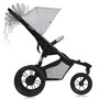 Carucior sport, Lionelo, Azura, Cu 3 roti, Cu baldachin XXL impermeabil, Pliere compacta, Pana la 22 kg, 6-48 luni, Conform cu standardele europene de securitate EN1888-1 si EN1888-2, Gri - 8