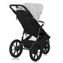 Carucior sport, Lionelo, Azura, Cu 3 roti, Cu baldachin XXL impermeabil, Pliere compacta, Pana la 22 kg, 6-48 luni, Conform cu standardele europene de securitate EN1888-1 si EN1888-2, Gri - 9