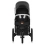 Carucior sport, Lionelo, Azura, Cu 3 roti, Cu baldachin XXL impermeabil, Pliere compacta, Pana la 22 kg, 6-48 luni, Conform cu standardele europene de securitate EN1888-1 si EN1888-2, Gri - 11