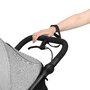 Carucior sport, Lionelo, Azura, Cu 3 roti, Cu baldachin XXL impermeabil, Pliere compacta, Pana la 22 kg, 6-48 luni, Conform cu standardele europene de securitate EN1888-1 si EN1888-2, Gri - 16