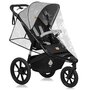 Carucior sport, Lionelo, Azura, Cu 3 roti, Cu baldachin XXL impermeabil, Pliere compacta, Pana la 22 kg, 6-48 luni, Conform cu standardele europene de securitate EN1888-1 si EN1888-2, Gri - 30