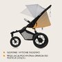 Carucior sport, Lionelo, Azura, Cu 3 roti, Cu baldachin XXL impermeabil, Pliere compacta, Pana la 22 kg, 6-48 luni, Conform cu standardele europene de securitate EN1888-1 si EN1888-2, Gri - 34