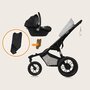 Carucior sport, Lionelo, Azura, Cu 3 roti, Cu baldachin XXL impermeabil, Pliere compacta, Pana la 22 kg, 6-48 luni, Conform cu standardele europene de securitate EN1888-1 si EN1888-2, Gri - 39