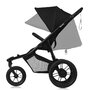 Carucior sport, Lionelo, Azura, Cu 3 roti, Cu baldachin XXL impermeabil, Pliere compacta, Pana la 22 kg, 6-48 luni, Conform cu standardele europene de securitate EN1888-1 si EN1888-2, Negru - 6