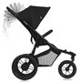 Carucior sport, Lionelo, Azura, Cu 3 roti, Cu baldachin XXL impermeabil, Pliere compacta, Pana la 22 kg, 6-48 luni, Conform cu standardele europene de securitate EN1888-1 si EN1888-2, Negru - 8