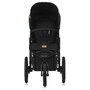 Carucior sport, Lionelo, Azura, Cu 3 roti, Cu baldachin XXL impermeabil, Pliere compacta, Pana la 22 kg, 6-48 luni, Conform cu standardele europene de securitate EN1888-1 si EN1888-2, Negru - 11