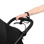 Carucior sport, Lionelo, Azura, Cu 3 roti, Cu baldachin XXL impermeabil, Pliere compacta, Pana la 22 kg, 6-48 luni, Conform cu standardele europene de securitate EN1888-1 si EN1888-2, Negru - 16