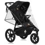 Carucior sport, Lionelo, Azura, Cu 3 roti, Cu baldachin XXL impermeabil, Pliere compacta, Pana la 22 kg, 6-48 luni, Conform cu standardele europene de securitate EN1888-1 si EN1888-2, Negru - 30