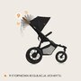 Carucior sport, Lionelo, Azura, Cu 3 roti, Cu baldachin XXL impermeabil, Pliere compacta, Pana la 22 kg, 6-48 luni, Conform cu standardele europene de securitate EN1888-1 si EN1888-2, Negru - 38