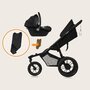 Carucior sport, Lionelo, Azura, Cu 3 roti, Cu baldachin XXL impermeabil, Pliere compacta, Pana la 22 kg, 6-48 luni, Conform cu standardele europene de securitate EN1888-1 si EN1888-2, Negru - 39