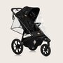 Carucior sport, Lionelo, Azura, Cu 3 roti, Cu baldachin XXL impermeabil, Pliere compacta, Pana la 22 kg, 6-48 luni, Conform cu standardele europene de securitate EN1888-1 si EN1888-2, Negru - 40