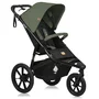 Carucior sport, Lionelo, Azura, Cu 3 roti, Cu baldachin XXL impermeabil, Pliere compacta, Pana la 22 kg, 6-48 luni, Conform cu standardele europene de securitate EN1888-1 si EN1888-2, Verde - 1