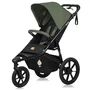 Carucior sport, Lionelo, Azura, Cu 3 roti, Cu baldachin XXL impermeabil, Pliere compacta, Pana la 22 kg, 6-48 luni, Conform cu standardele europene de securitate EN1888-1 si EN1888-2, Verde - 3