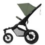 Carucior sport, Lionelo, Azura, Cu 3 roti, Cu baldachin XXL impermeabil, Pliere compacta, Pana la 22 kg, 6-48 luni, Conform cu standardele europene de securitate EN1888-1 si EN1888-2, Verde - 4